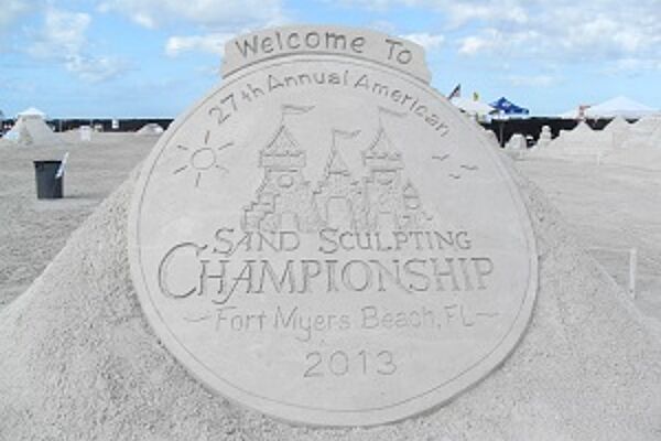 american sand sculpting championship sign